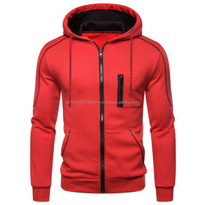 เสื้อฮู้ดมีซิปสำหรับผู้ชายเสื้อฮู้ดสวมหัวสีสันสดใส - Product Image 2