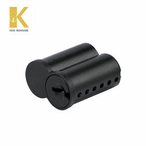 Cilindro de Cerradura de Puerta de Latón con Múltiples Opciones de Ranura para Llave, Negro Mate, 6 Pines, Ranura Q SFIC, para Seguridad en Edificios Comerciales - Product Image 3