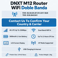 Routeur WiFi portable DNXT 4G avec carte SIM, WiFi6, mini routeur WiFi portable 2.4G et 5.8G, tous réseaux, point d'accès WiFi portable, carte SIM WiFi portable pour les voyages