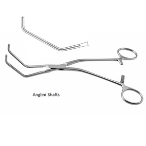 Pinzas abdominales para aorta ZANGER con vástago acutamente curvado de 9.5in (24.1cm) y 12.25in (31cm) ZETOMEDPRO - Product Image 2