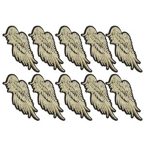 Patch brodé ailes de haute qualité, nouveau modèle, avec fil de bullion tissé à la main et perles, à coudre sur les chapeaux - Product Image 4