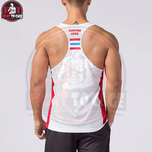 Tissu doux et respirant, personnalisable en différentes couleurs unies, de bonne qualité, style tendance, vêtements de sport pour hommes, débardeur de fitness. - Product Image 2