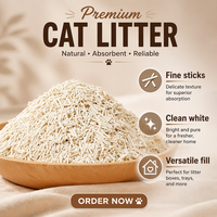 Litière pour chat en tofu végétal en gros, fournisseur OEM, marque privée, litière agglomérante, emballage personnalisé pour distributeurs