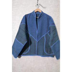 Veste courte vintage matelassée en coton tissé respirant Kantha, faite à la main, style bohème indien, pour femme, idéale pour les festivals, cadeau pour elle - Product Image 5