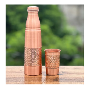 Termo de Cobre con Patrón Oriental y Tapa, Recipiente Portátil para Bebidas de Viaje - Product Image 5