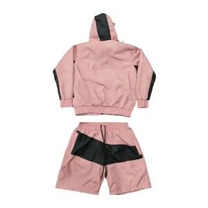 Breathable Windbreaker <b>Short</b> Set For Men Lightweight Running Fitness Training Two Piece Sportswear Outfit - Product Image 2
