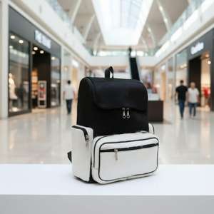 Sac à dos en cuir véritable fait main, en cuir de vachette, fermeture éclair, personnalisable avec lettres, unisexe, pour ordinateur portable, école, voyage, HNBP-0076 - Product Image 5