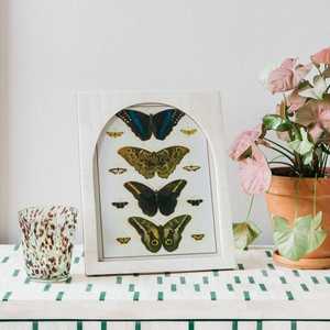 Cadre photo rectangulaire horizontal moderne de luxe en os incrusté pour décoration de table, sculpté à la main avec des bandes blanches, couleur et taille personnalisables - Product Image 1