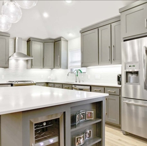 JY Project Customized Modular Full Kitchen <b>Cabinet</b> Set Modern Design <b>Wall</b> <b>Mounted</b> Hanging <b>Cabinet</b> Apartment Furniture Vietnam - Product Image 3