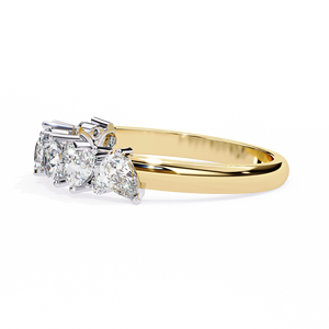 Anillos de Boda de Oro Sólido de 14K, Clásicos y Sencillos, con Diamantes Cultivados en Laboratorio HPHT, Color VVS VS DEF, para Uso Diario - Product Image 5