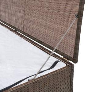 Scatola portaoggetti marrone 47.2 "x 19.7" x 23.6 "materiale resistente in Poly Rattan - Product Image 3