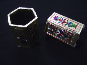 High Quality Handmade Traditional Style <b>Pen</b> Holder Good Selling Decorative Gift From Indian Supplier Plated Silk Screen Printing - Product Image 4