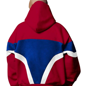 Sweat à capuche surdimensionné multicolores de qualité supérieure, design personnalisé, streetwear, en polaire polyester épais, pour hommes - Product Image 4