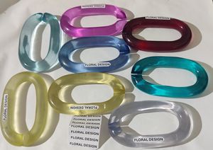 Chaînes décoratives en résine colorée au design moderne, logo personnalisable pour les tailles grandes et courtes - Product Image 6