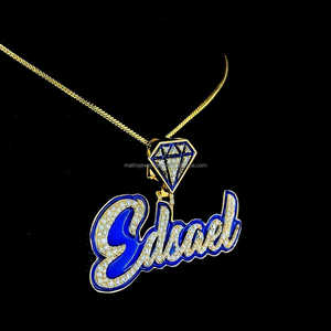 จี้เพชรโมอิสรูปเพชรสีเงินแท้925กำหนดโลโก้ประกันตัวคืนคืนเรืองแสงในความมืดชื่อเคลือบพร้อมเพชรโมอิสซาไนท์ - Product Image 5