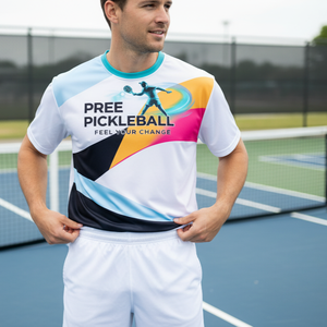 Customizable Pickleball Mens' Modern Polo Shirt <b>Athletic</b> Design court games team jersey Quick Dry breathable Activewear OEM ODM - Product Image 4