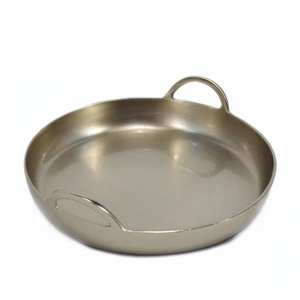 Round <b>Silver</b> Serving Trays Best Selling Aluminum Platters and Fruit Servers Customized Metal Serving Trays Wholesale - Product Image 1