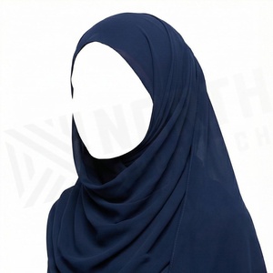 Hiyab de Chifón de Color Sólido para Mujer, Transpirable, para Uso Diario, Pañuelo Étnico de Oriente Medio - Product Image 3