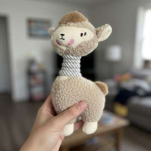 Yommy Furry Friends Jouet en peluche pour chien de 32 cm, PeluRopes, jouet interactif avec corde durable pour le mouvement et l'exercice de l'animal de compagnie - Product Image 3