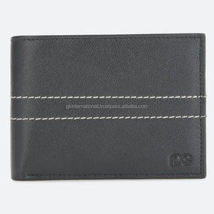Custom logo Soft Cowhide Genuine <b>Leather</b> <b>Men</b> <b>Wallet</b> Bifold Slim <b>Wallets</b> for <b>Men</b> with RFID Blocking feature - Product Image 4