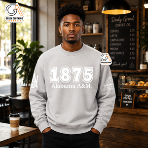 Sudadera Clásica de la Universidad A&M con Logotipo AAMU, Diseño Sólido para Todas las Temporadas, Tejido No Tejido, Bordado, Antiencogimiento, 100% Algodón, para Hombre - Product Image 4