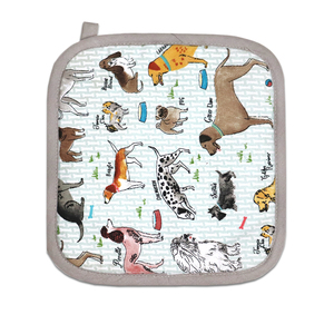 Animal Printed Design Cotton Pot Holders <b>Oven</b> Safe Heat Resistant Eco-Friendly Dishwasher Safe Pot Holder. - Product Image 3
