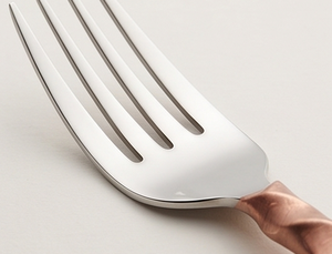 Ensemble de couverts modernes en acier inoxydable finition cuivre, résistant au lave-vaisselle, vaisselle de mariage, ensemble de 5 pièces - Product Image 2