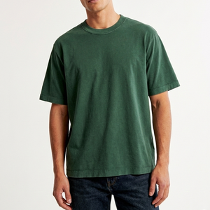 Camiseta de Estilo Casual, Ligera, Oversize, con Lavado Ácido, Precio al por Mayor, Corte Regular, Transpirable, 100% Algodón - Product Image 1