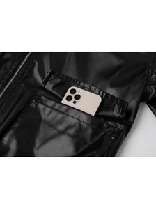 Custom High Quality Vintage Pilot Leather Stand Collar Loose Fit Casual Waterproof Breathable Windproof Men's Jacket - Product Image 6