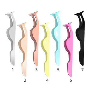 Premium Custom Color Eyelash Extension Tweezers Stainless Steel Applicator Precision Pointed Tip Private Label Lash <b>Tool</b> - Product Image 1