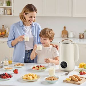 Frullatore per Latte Vegetale 8 in 1, 1 Litro, 180W, per Latte di Soia, Succhi di Frutta e Frullati, con Scocca in Plastica, Modello Tedesco, Pianificazione Inclusa - Product Image 2