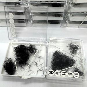 ขายส่งขนตาปลอมทำมือจากเส้นใยสังเคราะห์ 3D-8D สีดำด้าน ให้ความหนาเป็นธรรมชาติ ยาวพิเศษ รับทำโลโก้ตามสั่ง - Product Image 2