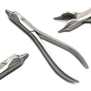 Pince à plier les fils orthodontiques universelle, à pointes dentelées coudées, poignée ergonomique, 16 cm, en acier, certifiée CE, Dentalby Blush surgical - Product Image 2