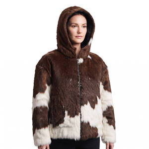 Manteau en fourrure de lapin pour femmes, veste d'hiver chaude de luxe, veste en fourrure de renard pour femmes, manteau d'hiver de luxe haut de gamme - Product Image 5