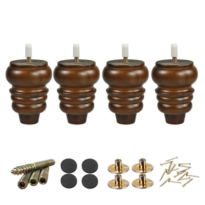Patas de Muebles de Madera Maciza, Resistentes y Duraderas, para Sofá, Cama, Gabinete, Mesa, Sala de Estar, Dormitorio, Apartamento, OEM, ODM - Product Image 5