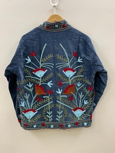 Handmade Suzani Velvet Jacket for Women Ethnic Floral <b>Winter</b> Outerwear Boho Short <b>Coat</b> Elegant Festival Wear Gift for Wife - Product Image 1
