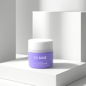 [ECOSMEC] SO BASE Masque Crème au Collagène Sans Rinçage avec Contenant Mélangeur Anti-Dessèchement pour Tous Types de Peau - Product Image 2