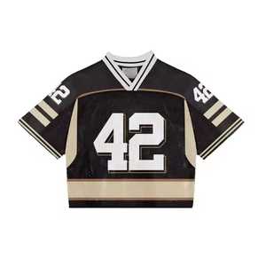 เสื้อลาครอสตาข่ายพิมพ์ลายแบบซับลิเมชั่นสั่งทำพิเศษ ชุดทีมแบบกลับด้านได้ ยูนิเซ็กซ์ โลโก้ระบายอากาศ ป้องกันแบคทีเรีย แห้งเร็ว แบบสั้น - Product Image 4