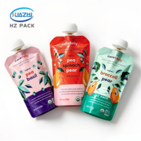 Emballage flexible personnalisé de qualité alimentaire, sachet Doypack résistant à l'humidité avec bec verseur pour jus, boissons, purée de fruits