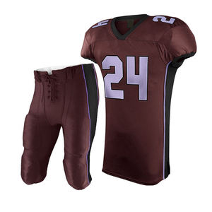 Uniforme de football américain personnalisable, maillot de football en polyester durable avec pantalon assorti - Product Image 6