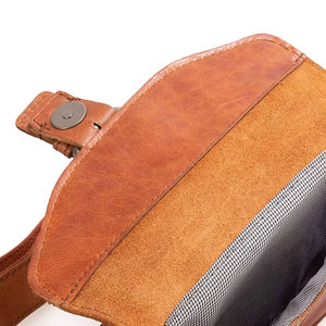 Riñonera de Moda, Bolsa de Cintura de Cuero con Cierre de Cremallera, Impermeable, 100% Cuero Vacuno Genuino - Product Image 6