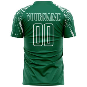 Camisetas de Fútbol Transpirables Personalizadas de Alta Calidad al por Mayor, con Nombre de Equipo Personalizado y Logotipo Frontal Impreso, OEM - Product Image 2