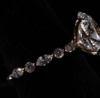 Diamant de laboratoire certifié IGI, taille marquise, 3 carats, couleur D E, VS1, or jaune 14 carats, bagues de fiançailles de luxe pour femmes