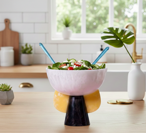 CRAFTS HUB Bol en polyrésine écologique poli de luxe moderne pour les fêtes - Product Image 3