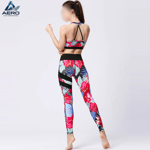 High Performance Multi-Color Floral Print Breathable Gym Training Apparel New Arrival Women Fashion High Stretch Fitness <b>Bra</b> - Product Image 6