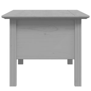 Tavolino da caffè in legno di pino massiccio grigio e legno ingegnerizzato con accenti metallici, 39,4 pollici - Product Image 5