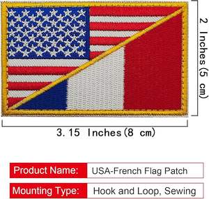 Parche Bordado Termoadhesivo con la Bandera de Italia, Aplique de Banderas Nacionales - Product Image 6