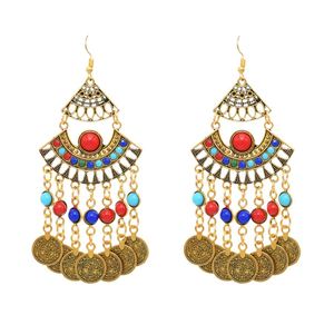Pendientes colgantes Kundan Jadau con imitación de perla, cristal y aleación de diamantes de imitación, modernos, para múltiples ocasiones, bodas, para mujer - Product Image 1