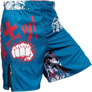 Shorts MMA personnalisés OEM unisexes, shorts de grappling par sublimation, arts martiaux, polyester respirant, séchage rapide, vente en gros OEM - Product Image 2