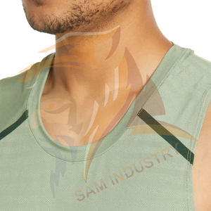 Hot Sale Men <b>Tank</b> <b>Tops</b> High Quality Gym Wear Customized Colors Logo <b>Vintage</b> Style Polyester/Cotton Breathable Men <b>Tank</b> <b>Top</b> - Product Image 5